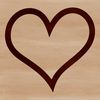 Simple Love Icon Vector Graphic Vector design element featuring a stylized hearts symbol for various applications including digital media and craft projects.