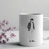 Minimalist Man Clip Art Design A simple illustration of a man in a clean and minimalist style.