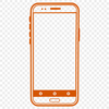 An SVG illustration of a smartphone device with modern technology design.