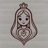 Iconic representation of faith in a clean design format An SVG graphic representation of the Immaculate Heart icon, suitable for various design applications.