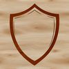 Vector shield icon in a modern design style