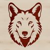 Free Wolf Silhouette Clip Art A detailed illustration of a wolf's head, suitable for cutting machine designs and vector art projects.