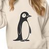 Cute Vector Penguin Design A vector illustration of a penguin, suitable for use in digital designs and print projects.