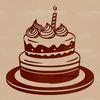 A colorful, multi-tiered birthday cake with candles on top, suitable for various celebrations.