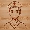 A high-quality, female nurse illustration created as a vector image for various uses.