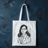 SVG Teacher Silhouette A professional illustration of a woman in education attire holding a chalkboard marker.