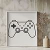 Customizable Gaming Controller Design A digital controller used for video games with customizable buttons and joysticks.