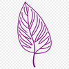 Detailed Green Leaf Graphic A detailed vector illustration of a single green leaf with veins.