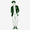 An SVG vector graphic image depicting a man's silhouette.