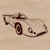 Racing car silhouette vector design for graphic projects and cutting machines.