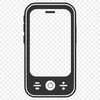 Detailed Cell Phone Vector Art A detailed illustration of a modern cell phone with sleek design and intricate details.