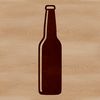 Illustrated Beer Bottle Vector A digital illustration of a bottle of beer, suitable for vector graphics and commercial or personal use.