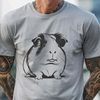 Beautiful Guinea Pig Design SVG A detailed illustration of a guinea pig, ideal as a vector graphic clip art design.
