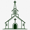 SVG Design of a Classic Baptist Building An SVG vector art representation of a classic Baptist church building.