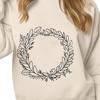 Free Printable Wreath Art Template A floral wreath design created as a vector art file.