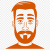 Male Silhouette with Beard Vector Graphic Image of a male figure with a beard in a vector format.