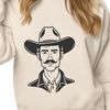 Rugged Western Vector Graphic A vector graphic representation of a cowboy figure suitable for various applications and designs.