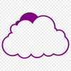 Free Cloud Clipart for Design A white, puffy cloud against a blue sky, suitable for vector graphics and design.