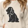 Sitting Cocker Spaniel Illustration A sitting Cocker Spaniel dog breed illustration.