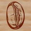 Coffee Bean Illustration Vector Art A stylized illustration of a coffee bean, ideal for vector art and design projects.