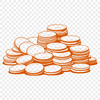 Beautiful Vector Coin Icons Stackable collection of vector currency icons featuring multiple coin types.
