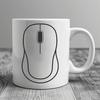 A digital illustration of a modern computer with a mouse on the desk, suitable for vector art design.