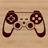 Gaming Controller Clip Art SVG A digital game controller with buttons and sticks, ideal for playing video games.