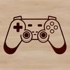 Ergonomic Video Game Controller SVG Graphic SVG graphic of a video game controller with ergonomic design.