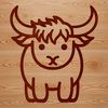 A cute cow illustration A simple line drawing of a cow, suitable for vector design projects.