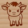 An illustration of a farm animal in vector format, suitable for various designs and applications.