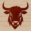 Cute Cow Face Clipart An illustration of a cow's head, suitable as vector art for crafting and design projects.