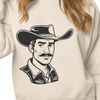 Simple Cowboy Vector Graphic A simple illustration of a cowboy in a traditional western outfit.