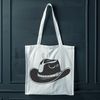 Simple Cowboy Hat Vector Design A simple line drawing of a traditional cowboy hat, suitable for use in digital design projects.