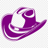 Simple Vector Cowboy Icon A simple illustration of a classic cowboy hat made from vector lines and shapes.