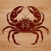 Beautiful Vector Crab Design A stylized illustration of a crab, suitable for digital design projects.