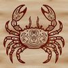 Whimsical Crab Vector Design A vector illustration of a crab with intricate details.