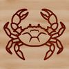 Simple Crustacean Line Art A simple line drawing illustration of a wild animal crab in vector format.