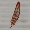 A detailed digital representation of a feather as a scalable graphic.