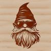 A mythical creature with the head of a dwarf-like being wearing trendy sunglasses.