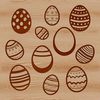 Beautiful Hand-Drawn Easter Egg SVG A colorful Easter egg design created using vector art.