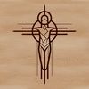 A simple SVG illustration of a Christian crucifix symbol, often used in religious contexts.