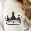 Royal Ornament Design A royalty-inspired crown design created in vector format, ideal for cutting machines and laser cutters.