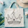 A royalty-free design element featuring a stylized crown.