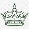 Royal SVG Design for Cricut and Laser Cutters A detailed, scalable vector graphic crown illustration suitable for cutting machines like Cricut or laser cutters.