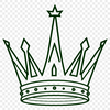Free Illustration of a Decorative Crown A digital illustration of a crown made up of intricate lines and shapes.