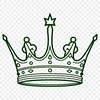Free Downloadable Crown Clip Art A crown design created using vector graphics, suitable for various digital applications.