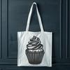 Cute Cupcake SVG Illustration A digitally designed illustration of a single cupcake with intricate details, suitable for various applications.