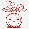 Vector Graphic Radish Design Radish vegetable graphic in vector format.