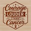 Inspiring quote about overcoming cancer as a survivor in a clean vector design.