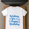 Happy birthday quote in bold vector font, ideal for personal or commercial use, cutting machine compatible.